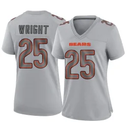 Women's Nahshon Wright Chicago Bears No.25 Game Atmosphere Fashion Jersey - Gray