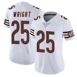 Women's Nahshon Wright Chicago Bears No.25 Limited Vapor Untouchable Jersey - White