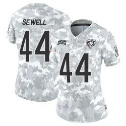 Women's Noah Sewell Chicago Bears No.44 Limited 2024 Salute to Service Jersey - Arctic Camo
