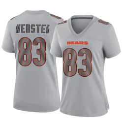 Women's Nsimba Webster Chicago Bears No.83 Game Atmosphere Fashion Jersey - Gray