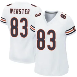 Women's Nsimba Webster Chicago Bears No.83 Game Jersey - White