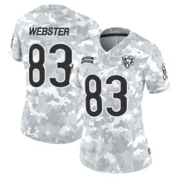 Women's Nsimba Webster Chicago Bears No.83 Limited 2024 Salute to Service Jersey - Arctic Camo