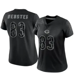 Women's Nsimba Webster Chicago Bears No.83 Limited Reflective Jersey - Black