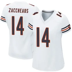 Women's Olamide Zaccheaus Chicago Bears No.14 Game Jersey - White