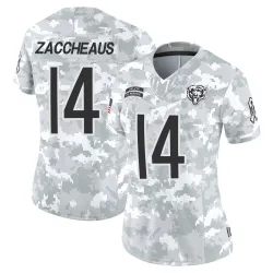 Women's Olamide Zaccheaus Chicago Bears No.14 Limited 2024 Salute to Service Jersey - Arctic Camo