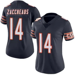 Women's Olamide Zaccheaus Chicago Bears No.14 Limited Team Color Vapor Untouchable Jersey - Navy