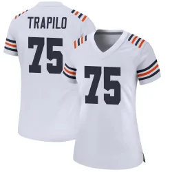 Women's Ozzy Trapilo Chicago Bears No.75 Game Alternate Classic Jersey - White