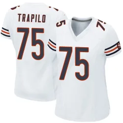 Women's Ozzy Trapilo Chicago Bears No.75 Game Jersey - White