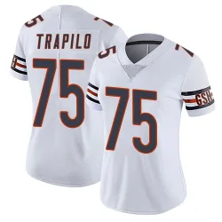 Women's Ozzy Trapilo Chicago Bears No.75 Limited Vapor Untouchable Jersey - White