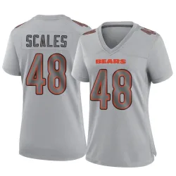 Women's Patrick Scales Chicago Bears No.48 Game Atmosphere Fashion Jersey - Gray