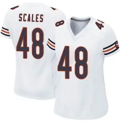 Women's Patrick Scales Chicago Bears No.48 Game Jersey - White