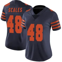 Women's Patrick Scales Chicago Bears No.48 Limited Alternate Vapor Untouchable Jersey - Navy Blue