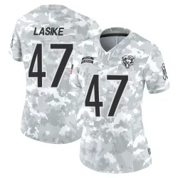Women's Paul Lasike Chicago Bears No.47 Limited 2024 Salute to Service Jersey - Arctic Camo
