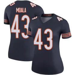 Women's Paul Moala Chicago Bears No.43 Legend Color Rush Jersey - Navy
