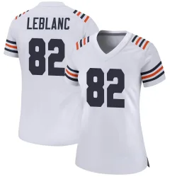 Women's Peter LeBlanc Chicago Bears No.82 Game Alternate Classic Jersey - White