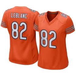 Women's Peter LeBlanc Chicago Bears No.82 Game Alternate Jersey - Orange