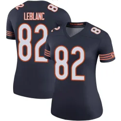 Women's Peter LeBlanc Chicago Bears No.82 Legend Color Rush Jersey - Navy