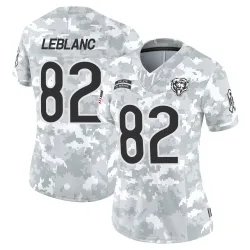 Women's Peter LeBlanc Chicago Bears No.82 Limited 2024 Salute to Service Jersey - Arctic Camo