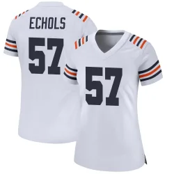 Women's Power Echols Chicago Bears No.57 Game Alternate Classic Jersey - White