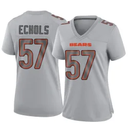 Women's Power Echols Chicago Bears No.57 Game Atmosphere Fashion Jersey - Gray