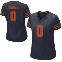 Women's Reggie Brown Chicago Bears No.0 Game Alternate Jersey - Navy Blue