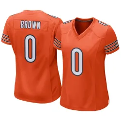Women's Reggie Brown Chicago Bears No.0 Game Alternate Jersey - Orange