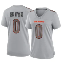 Women's Reggie Brown Chicago Bears No.0 Game Atmosphere Fashion Jersey - Gray