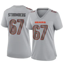 Women's Ricky Stromberg Chicago Bears No.67 Game Atmosphere Fashion Jersey - Gray