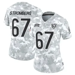 Women's Ricky Stromberg Chicago Bears No.67 Limited 2024 Salute to Service Jersey - Arctic Camo