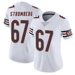 Women's Ricky Stromberg Chicago Bears No.67 Limited Vapor Untouchable Jersey - White