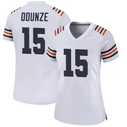 Women's Rome Odunze Chicago Bears No.15 Game Alternate Classic Jersey - White