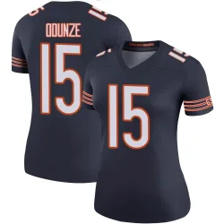 Women's Rome Odunze Chicago Bears No.15 Legend Color Rush Jersey - Navy
