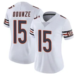 Women's Rome Odunze Chicago Bears No.15 Limited Vapor Untouchable Jersey - White