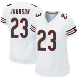 Women's Roschon Johnson Chicago Bears No.23 Game Jersey - White