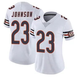 Women's Roschon Johnson Chicago Bears No.23 Limited Vapor Untouchable Jersey - White