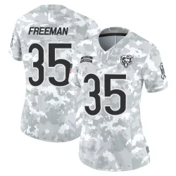 Women's Royce Freeman Chicago Bears No.35 Limited 2024 Salute to Service Jersey - Arctic Camo