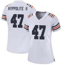 Women's Ruben Hyppolite II Chicago Bears No.47 Game Alternate Classic Jersey - White