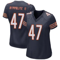 Women's Ruben Hyppolite II Chicago Bears No.47 Game Team Color Jersey - Navy