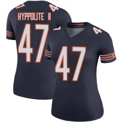 Women's Ruben Hyppolite II Chicago Bears No.47 Legend Color Rush Jersey - Navy