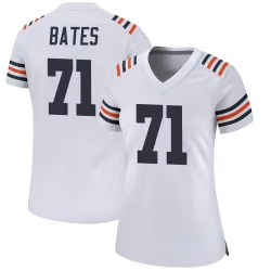 Women's Ryan Bates Chicago Bears No.71 Game Alternate Classic Jersey - White