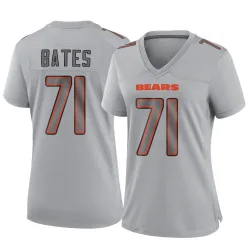 Women's Ryan Bates Chicago Bears No.71 Game Atmosphere Fashion Jersey - Gray