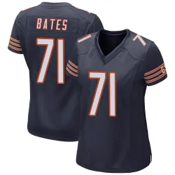 Women's Ryan Bates Chicago Bears No.71 Game Team Color Jersey - Navy