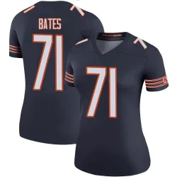 Women's Ryan Bates Chicago Bears No.71 Legend Color Rush Jersey - Navy