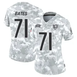 Women's Ryan Bates Chicago Bears No.71 Limited 2024 Salute to Service Jersey - Arctic Camo