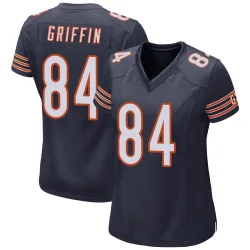 Women's Ryan Griffin Chicago Bears No.84 Game Team Color Jersey - Navy