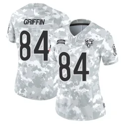 Women's Ryan Griffin Chicago Bears No.84 Limited 2024 Salute to Service Jersey - Arctic Camo