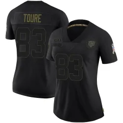 Women's Samori Toure Chicago Bears No.83 Limited 2020 Salute To Service Jersey - Black