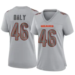 Women's Scott Daly Chicago Bears No.46 Game Atmosphere Fashion Jersey - Gray