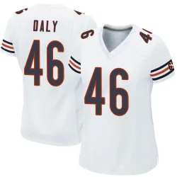 Women's Scott Daly Chicago Bears No.46 Game Jersey - White