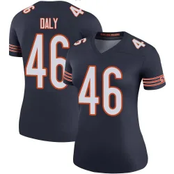 Women's Scott Daly Chicago Bears No.46 Legend Color Rush Jersey - Navy
